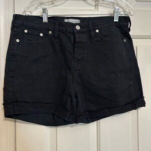 Madewell black denim shorts Womens size 28